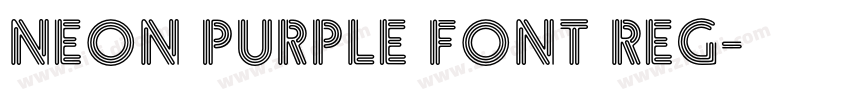 Neon Purple Font Reg字体转换